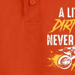 Dirt Bike Dirt Never Hurt Motocross Dry Zone Grid Performance Polo