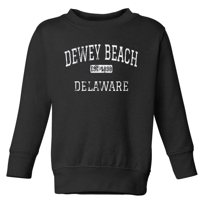 Dewey Beach Delaware De Vintage Toddler Sweatshirt