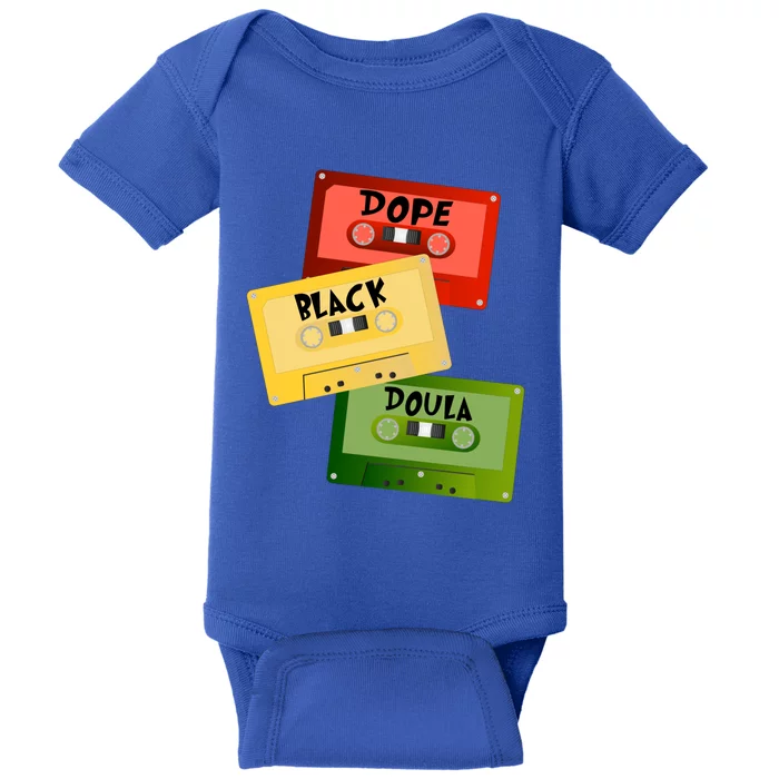 Dope Black Doula Black History Month Black Birth Matters Gift Baby Bodysuit