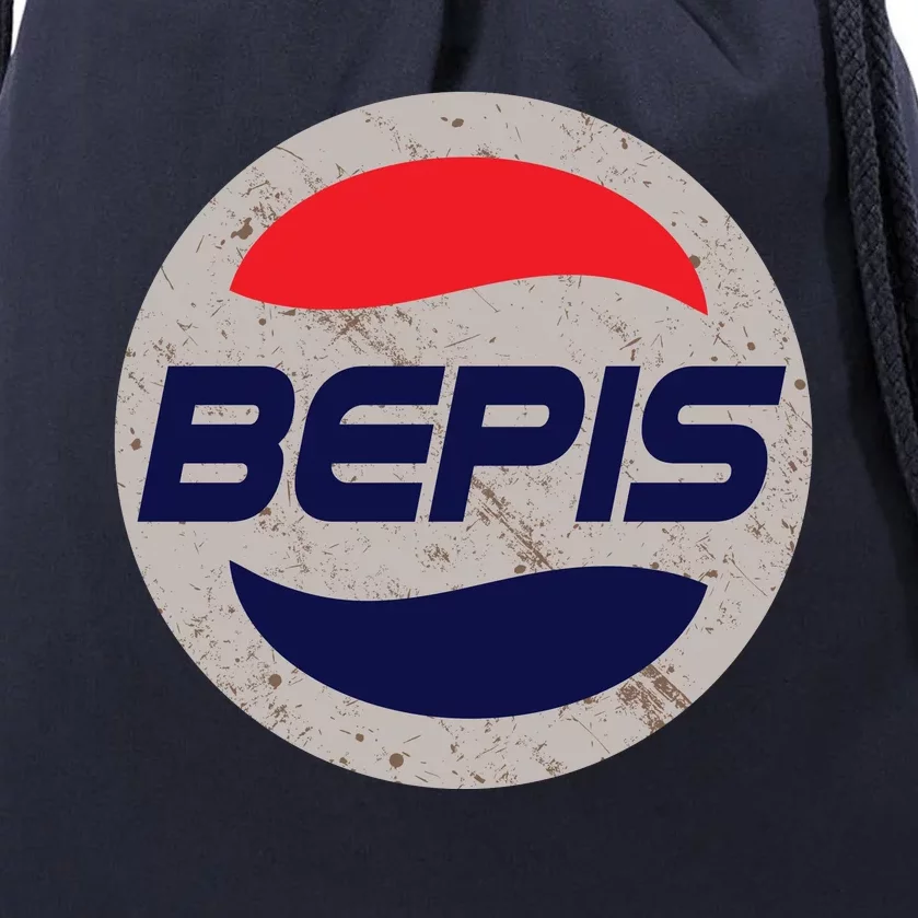 Distressed BEPIS Dank Meme Drawstring Bag