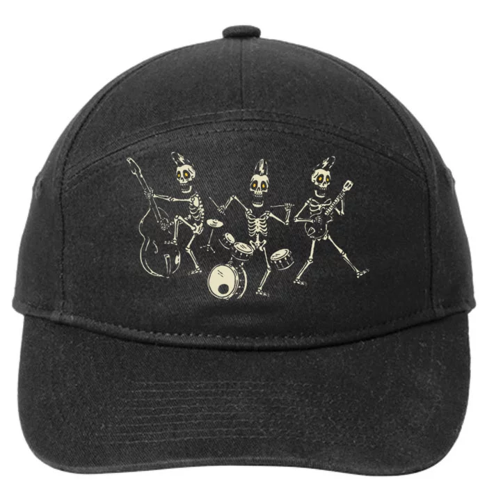 Dem Bones Dancing Singing Skeleton Rock Band 7-Panel Snapback Hat