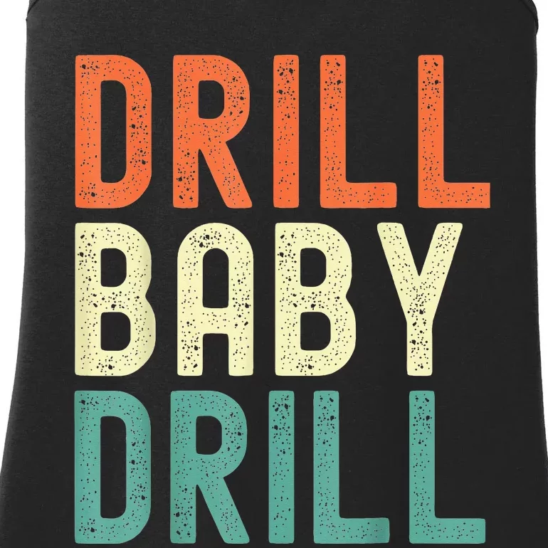 Drill Baby Drill Trump 2024 Ladies Essential Tank