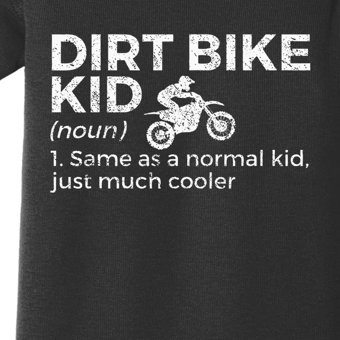 Dirt Bike Definition Motocross Baby Bodysuit