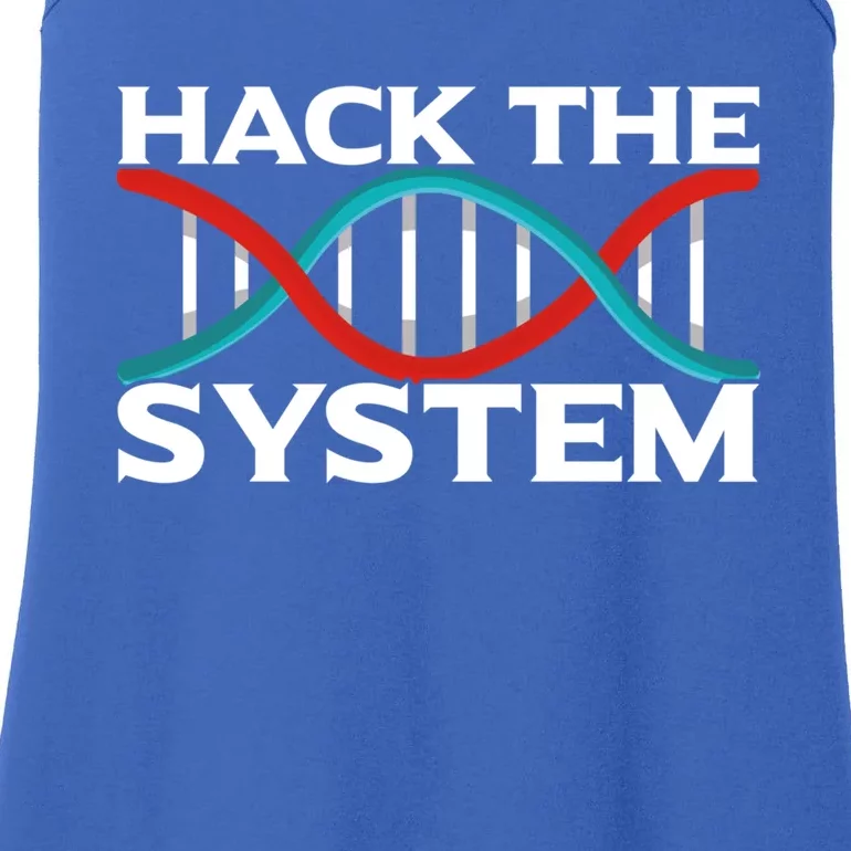 Diy Biology Dna Double Helix Hack The System Biohacker Gift Ladies Essential Tank