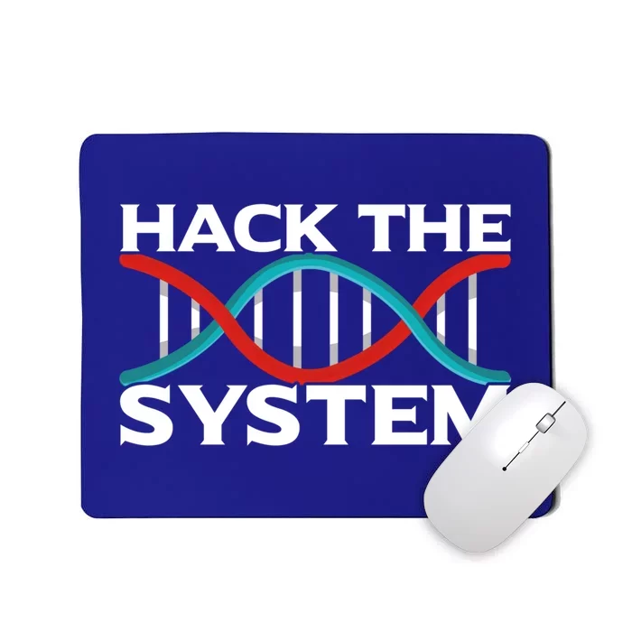 Diy Biology Dna Double Helix Hack The System Biohacker Gift Mousepad