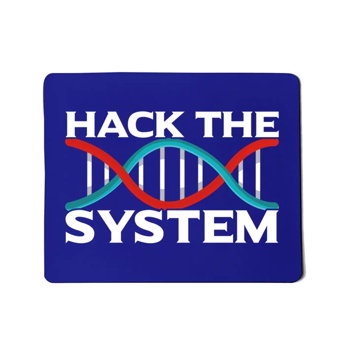 Diy Biology Dna Double Helix Hack The System Biohacker Gift Mousepad