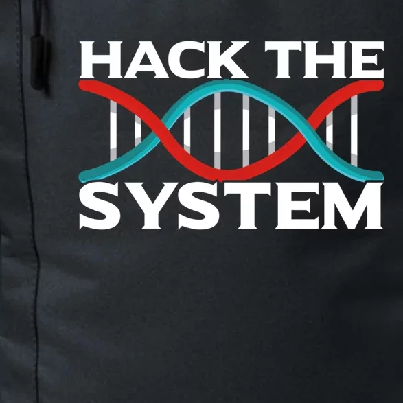 Diy Biology Dna Double Helix Hack The System Biohacker Gift Daily Commute Backpack