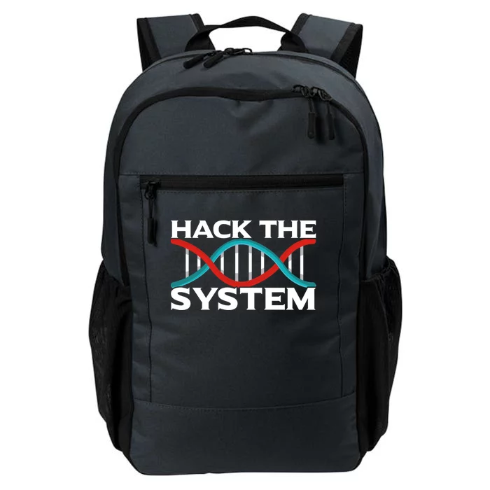 Diy Biology Dna Double Helix Hack The System Biohacker Gift Daily Commute Backpack