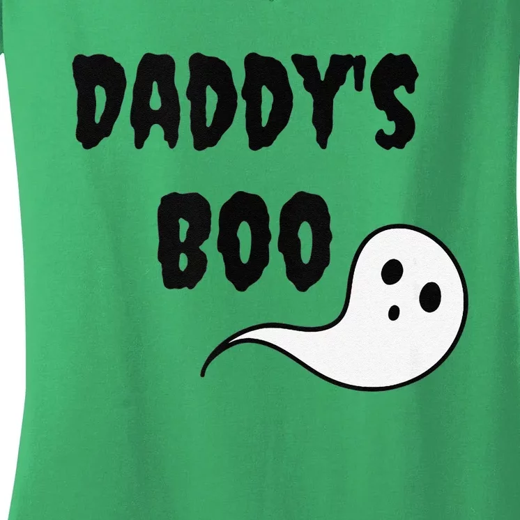 DaddyS Boo Ddlg Little Space Abdl Funny Halloween Gift Women's V-Neck T-Shirt