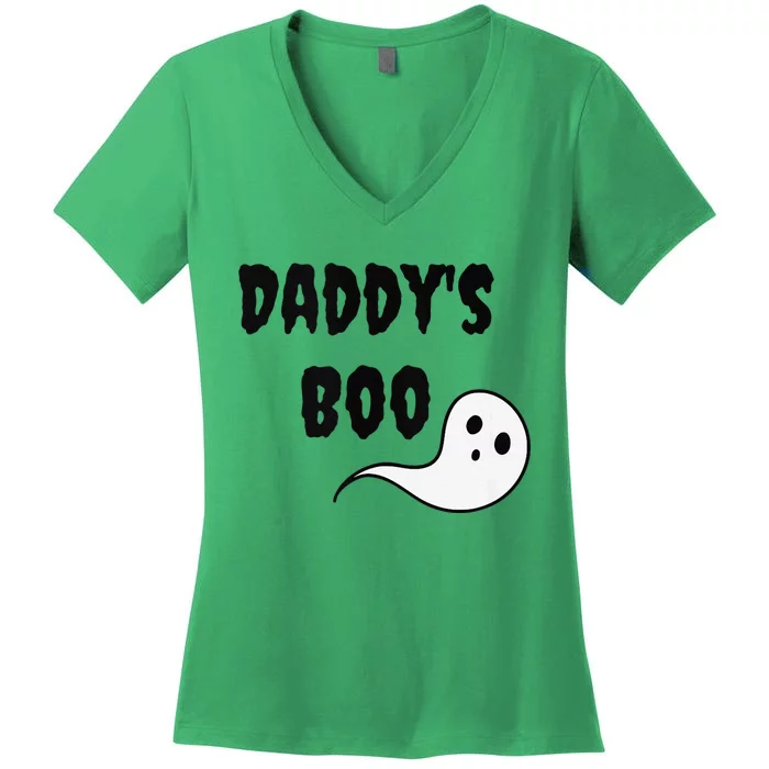 DaddyS Boo Ddlg Little Space Abdl Funny Halloween Gift Women's V-Neck T-Shirt