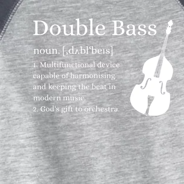 Double Bass Definition Upright Bass Instrument Toddler Fine Jersey T-Shirt