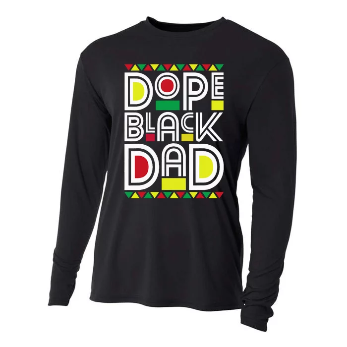 Dope Black Dad Black History Month Juneteenth 1865 Cooling Performance Long Sleeve Crew