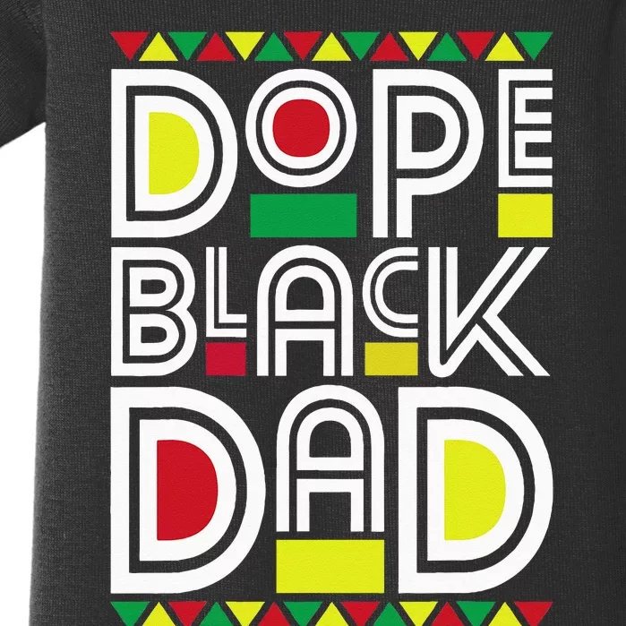 Dope Black Dad Black History Month Juneteenth 1865 Baby Bodysuit