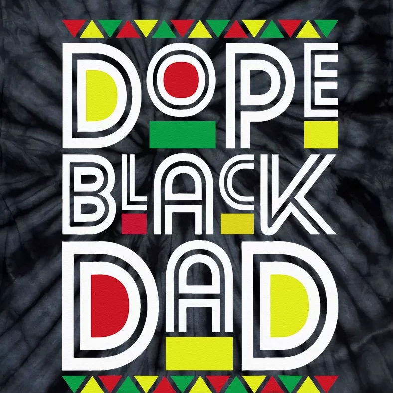 Dope Black Dad Black History Month Juneteenth 1865 Tie-Dye T-Shirt