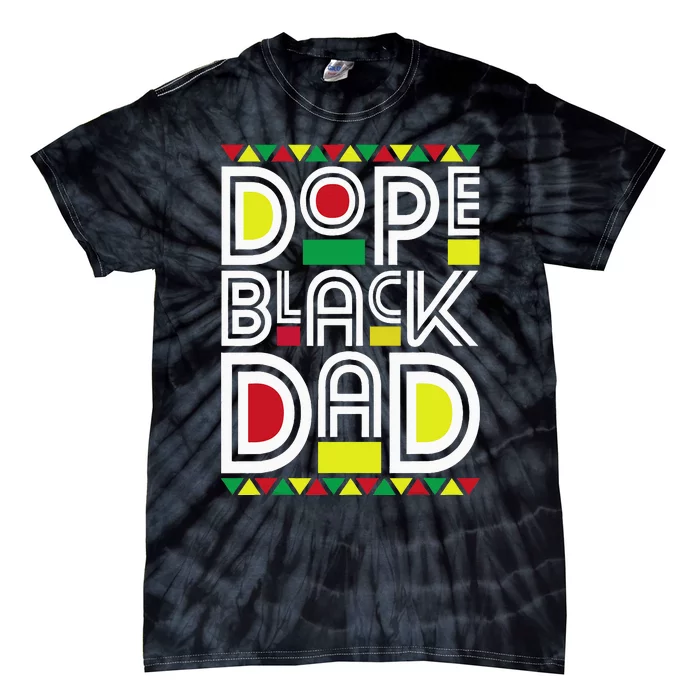 Dope Black Dad Black History Month Juneteenth 1865 Tie-Dye T-Shirt