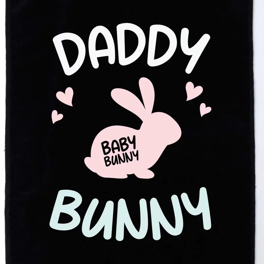 Daddy Bunny Daddy Easter Dad Father's Day Easter Day Platinum Collection Golf Towel