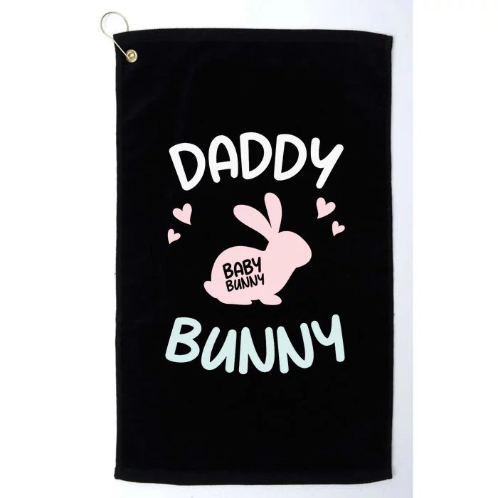 Daddy Bunny Daddy Easter Dad Father's Day Easter Day Platinum Collection Golf Towel