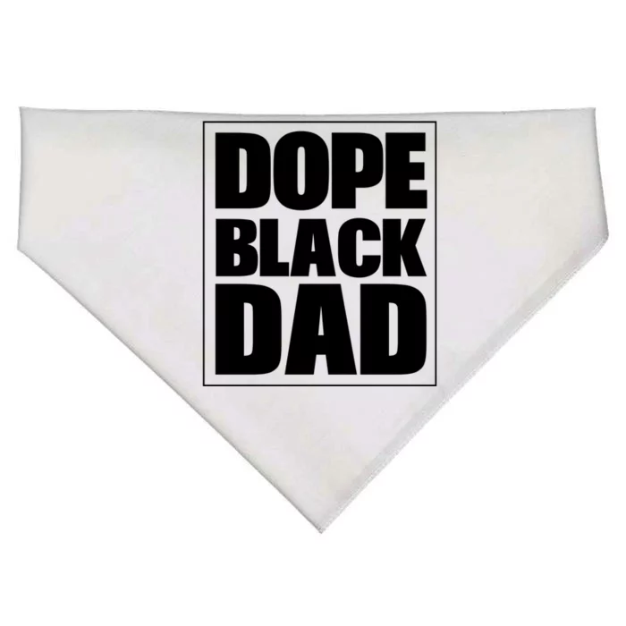 Dope Black Dad Black Fathers Matter 'S Black Afro Meaningful Gift USA-Made Doggie Bandana