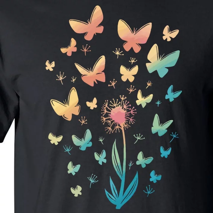 Dandelion Butterfly Tall T-Shirt