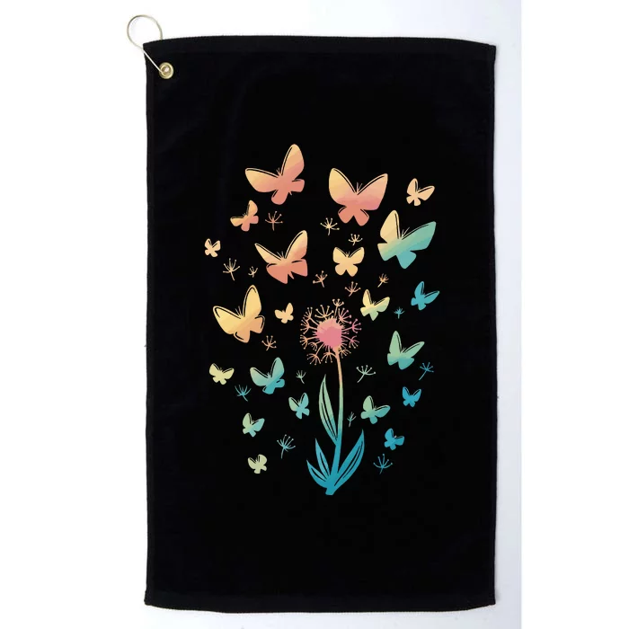 Dandelion Butterfly Platinum Collection Golf Towel