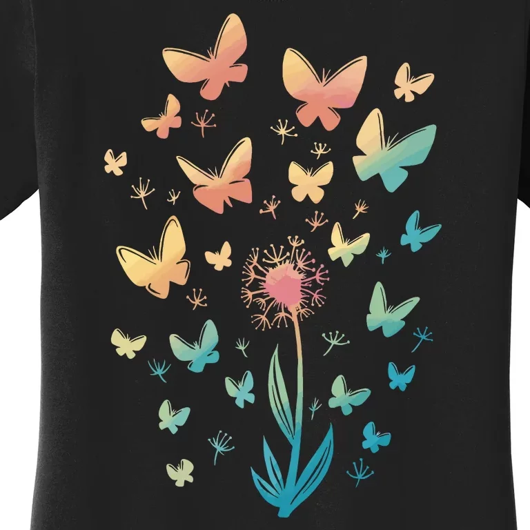 Dandelion Butterfly Women's T-Shirt