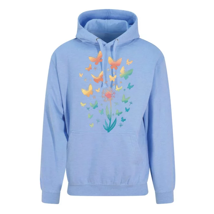 Dandelion Butterfly Unisex Surf Hoodie