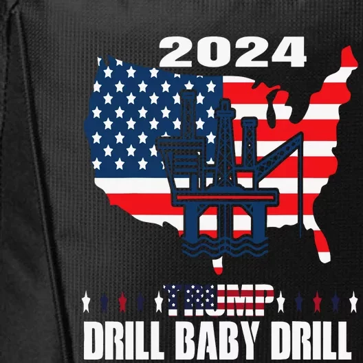 Drill Baby Drill American Flag Oilrig Oilfield Trash City Backpack