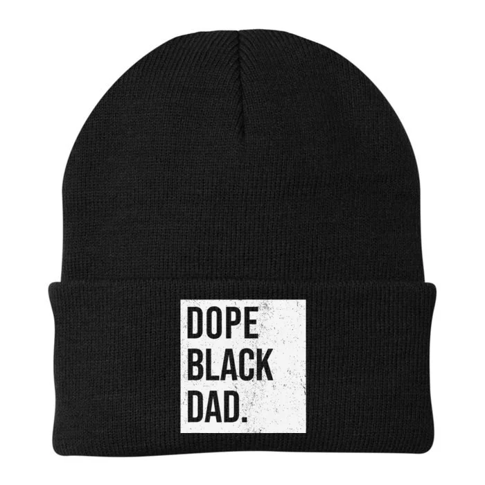 Dope Black Dad Black Fathers Matter Gift For Dads Knit Cap Winter Beanie