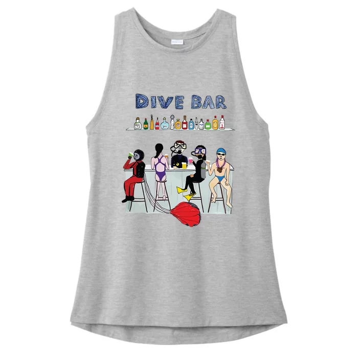 Dive Bar Ladies Tri-Blend Wicking Tank