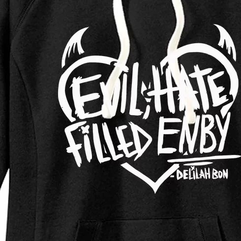 Delilah Bon Evil Hate Filled Enby Women's Fleece Hoodie