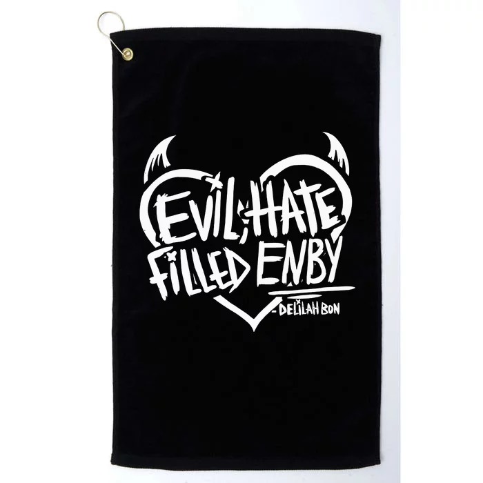 Delilah Bon Evil Hate Filled Enby Platinum Collection Golf Towel