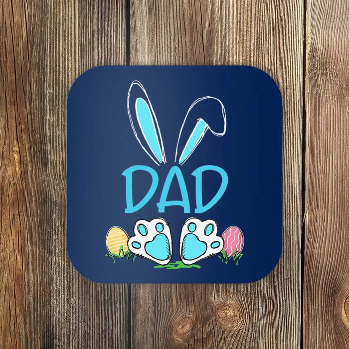 Dad Bunny Easter Eggs Matching Family Cute Easter Coaster