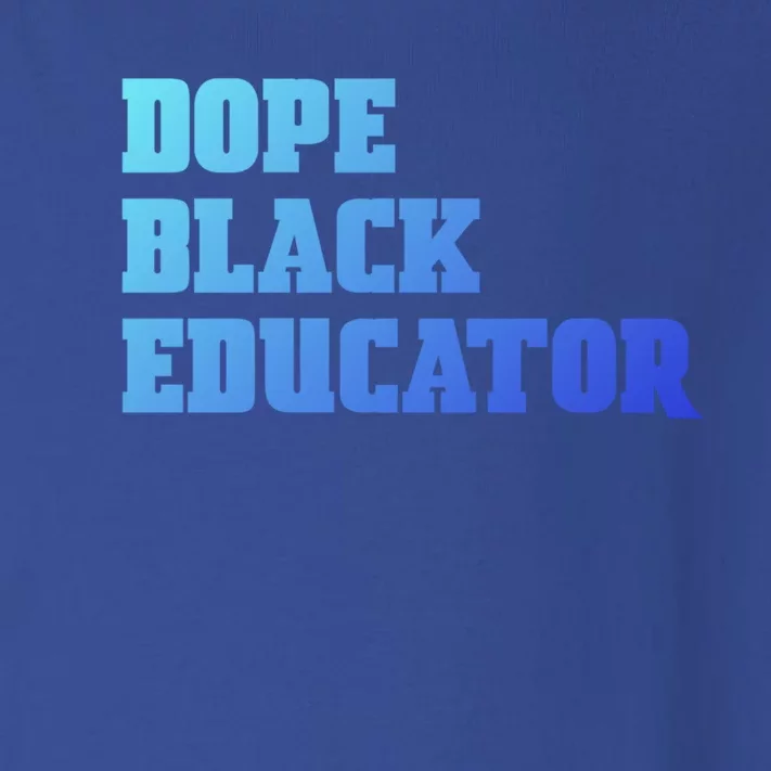 Dope Black Educator Black Pride Afro African Black History Meaningful Gift Toddler Long Sleeve Shirt