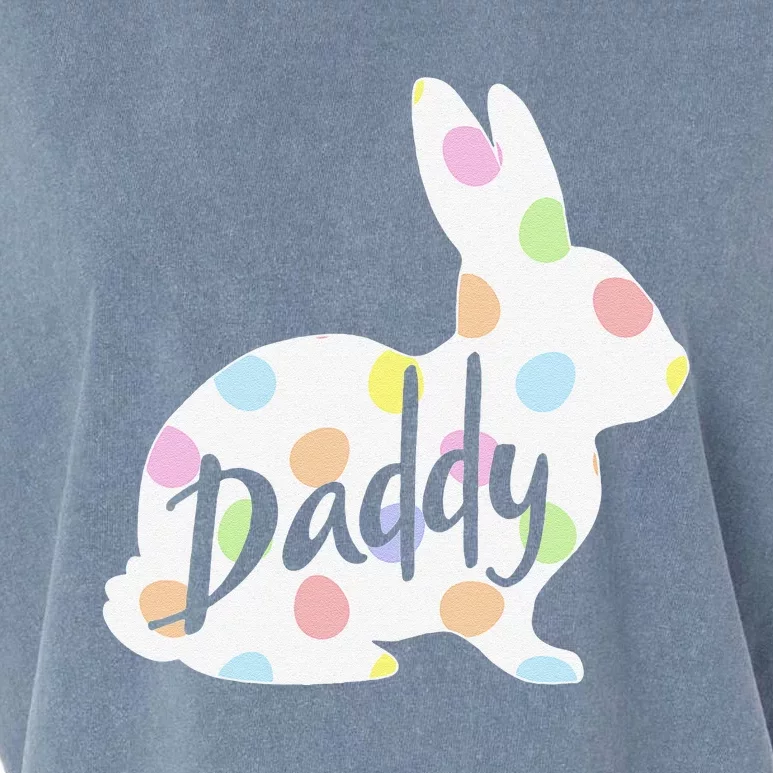 Daddy Bunny Easter Egg Polka Dot Bunny Rabbit Father Dad Garment-Dyed Women's Muscle Tee