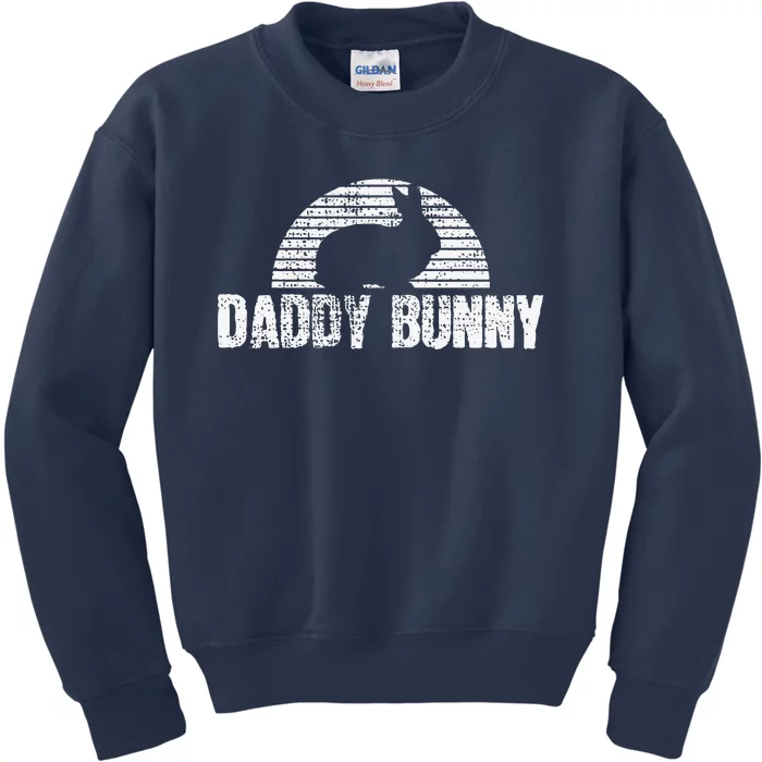 Daddy Bunny Easter Rabbit Gift Fathers Day Kids Sweatshirt