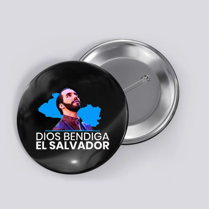 Dios Bendiga El Salvador Nayib Bukele Presidente Button