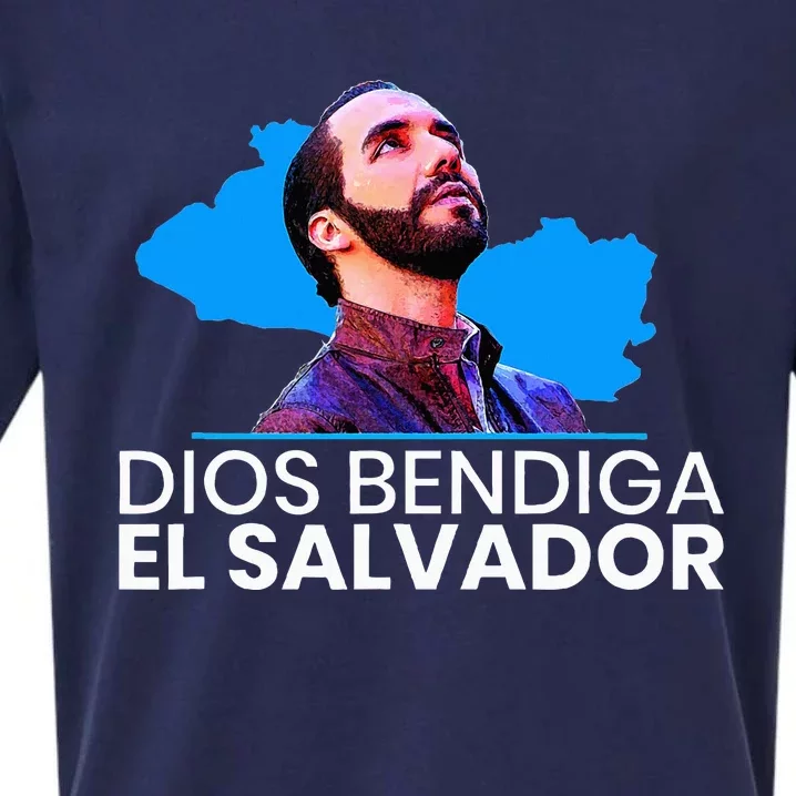 Dios Bendiga El Salvador Nayib Bukele Presidente Sueded Cloud Jersey T-Shirt