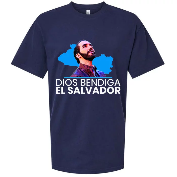 Dios Bendiga El Salvador Nayib Bukele Presidente Sueded Cloud Jersey T-Shirt