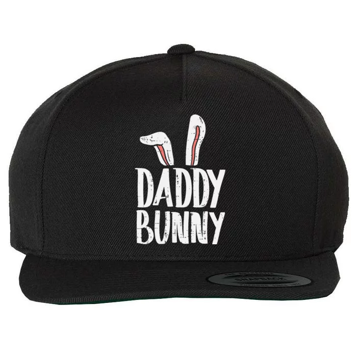 Daddy Bunny Ears Easter Family Matching Dad Father Papa Wool Snapback Cap