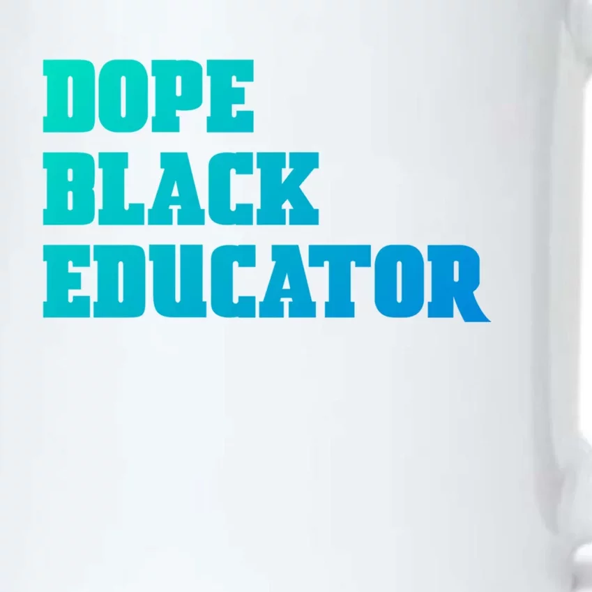 Dope Black Educator Black Pride Afro African Black History Meaningful Gift Black Color Changing Mug