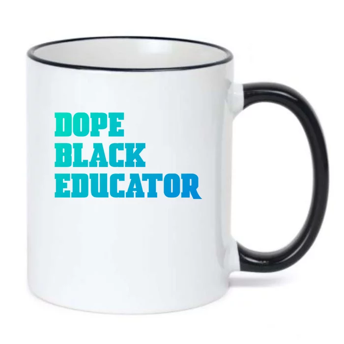 Dope Black Educator Black Pride Afro African Black History Meaningful Gift Black Color Changing Mug