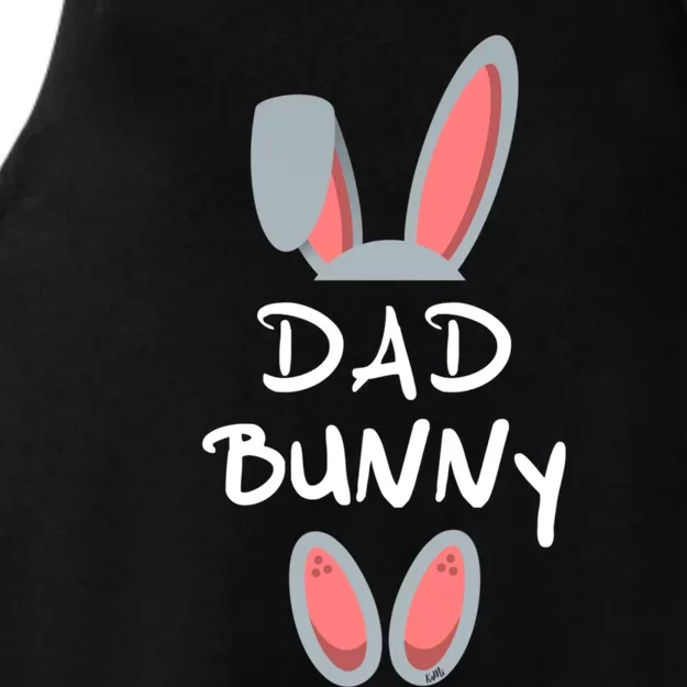 Dad Bunny Easter Gift Group Matching Family Easter Bunny Gift Ladies Tri-Blend Wicking Tank