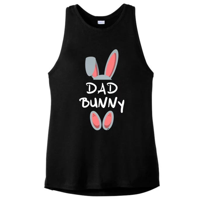 Dad Bunny Easter Gift Group Matching Family Easter Bunny Gift Ladies Tri-Blend Wicking Tank