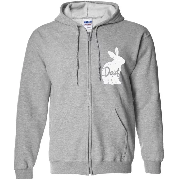 Dad Bunny Easter Day Cute Rabbit Daddy Papa Father Full Zip Hoodie