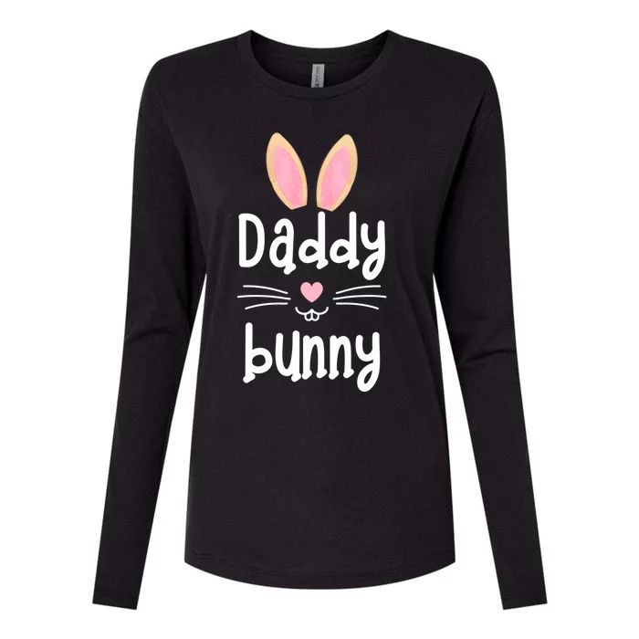 Daddy Bunny Ears Easter Family Matching Dad Father Papa Gift Womens Cotton Relaxed Long Sleeve T-Shirt