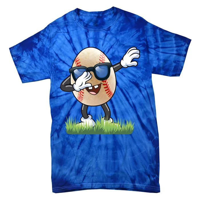 Dabbing Baseball Egg Tee Dab Eggs Hunting Bunny Tee Gift Tie-Dye T-Shirt