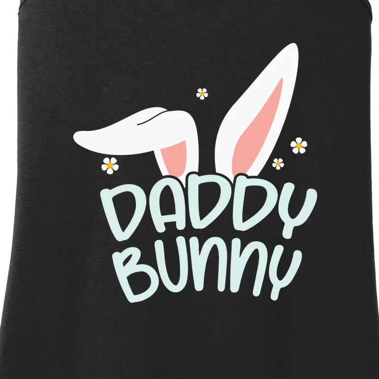 Daddy Bunny Easter Dad Father's Day Easter Day Ladies Essential Tank