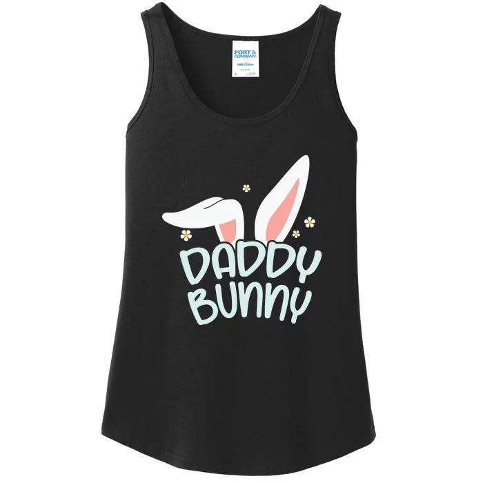 Daddy Bunny Easter Dad Father's Day Easter Day Ladies Essential Tank