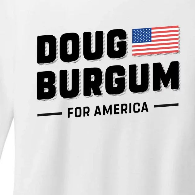 Doug Burgum For America 2024 Womens CVC Long Sleeve Shirt