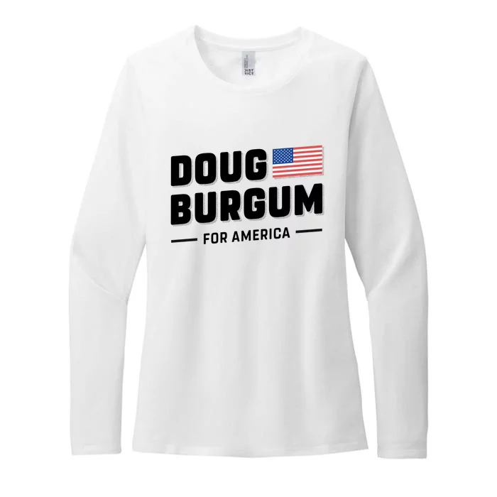 Doug Burgum For America 2024 Womens CVC Long Sleeve Shirt